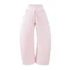 Ropa de Mujer al por Mayor Transfronteriza Estilo Europeo y Americano Primavera 2026 Nuevo Casual Versátil Color Sólido Cordón Pantalones de Pierna Ancha