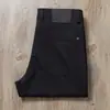 Calça Jeans Casual Masculina de Verão Europeu, Fina, Cinza Claro, Nylon, Resistente a Amassados, Não Precisa Passar, Stretch em Quatro Direções, Caimento Solto, Corte Reto