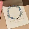 Pulseira de Strass Verde Oliva Fresco Estilo Floresta Nova Primavera/Verão para Mulheres, Exquisita e Versátil, Acessório de Alta Qualidade para o Dia a Dia