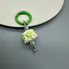 Pingente de contas pintadas à mão fofo acessórios para celular fivela de liga corrente de suspensão de grão fofo corrente de suspensão para bolsa de joias diy