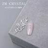 Zircón Nuevo Súper Flash tamaño pequeño Blanco Plano Arte de Uñas Diamante con Forma Especial Mini Diamante Amor Estrella Calcomanía para Uñas Joyería de Diamante