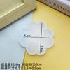 Base de Gesso Aromaterapia Geométrica Espelho Molde de Silicone DIY Artesanal Cola com Furo Pingente Etiqueta para Pendurar