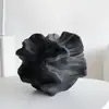 Vaso Cerâmico com Sensação de Luxo Leve e Alto Padrão, Branco e Preto, Ornamento Estilo Francês e Americano, Arranjo de Flores para Sala de Estar, Flores Secas, Decoração Estilo Creme