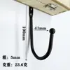 Gancho Único Pintado com Spray para Casaco, Chapéu, Joias, Gancho Decorativo, Gancho para Mochila, Gancho de Ferro Branco Pintado com Spray para Guarda-Roupa