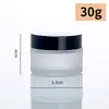 Botella de Crema Esmerilada, Botella de Vidrio para Crema Opaca a la Luz, Botella Dispensadora de Cosméticos, Botella Vacía, Botella de Muestra para Crema de Ojos, Botella de Perfume
