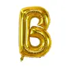 Globos de Aluminio Americanos Transfronterizos de 32 pulgadas Letra en Oro y Rojo para Decoraciones de Cumpleaños y Fiestas