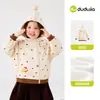 [Compre 2, ganhe 3 yuans de desconto] Jaqueta de Outono Infantil Dudu, Jaqueta com Capuz para Crianças, Roupa de Outono Estilosa para Meninas