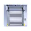 Fabricante de Puertas Enrollables de Alta Seguridad Planta Industrial Aislante de Sonido y Polvo Aleación de Aluminio Rodante Puerta Rápida con Sensor Automático