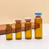 En Stock Botella de Vidrio Cuello Transparente Tipo Vial West 2ml-30ml Color Ámbar Botella de Solución Original Ampolla Dispensadora Botella para Polvo Liofilizado