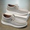 Zapatos de Hombre 2025 Nuevo Primavera Casual Deportes Transpirable Ligero Suela Blanda Perezoso Slip-On Zapatos de Tela Old Beijing para Hombre