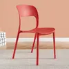 Cadeira de Plástico Casual, Cadeira Preguiçosa Confortável com Encosto, Cadeira de Negociação para Café em Casa, Cadeira de Jantar Empilhável para Sala de Estar Transfronteiriça