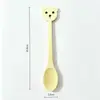 Colher de Sorvete de Bambu Desenho Animado, Colher de Bambu, Colher de Café, Colher de Arroz, Colher de Tempero, Colher de Mexer, Colher Doméstica, Colher de Bambu de Alto Valor