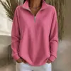 Annu Auto-Desarrollado 2026 Ropa Femenina Europea y Americana Estación Independiente de Amazon Moda Casual Cremallera Solapa Otoño e Invierno Sudadera con Capucha