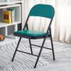 Silla plegable con respaldo sencillo, económica para el hogar, para comedor, conferencias, oficina, entrenamiento, silla de ordenador, taburete portátil para dormitorio