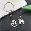 1 Nuevo Modelo de Aleación de Plata Antigua Serie Animal Perro Colgante Encanto Pulsera DIY Collar Llavero Accesorio de Joyería