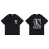 Marca de Moda Europea y Americana Transfronteriza a Largo Plazo Stu Negro 8 Dados Clásicos Corazón Amoroso Pareja Verano Camiseta Holgada