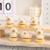 Decoração Criativa para Mesa Gato Siamês Ornamento Giratório com Acabamento de Alto Padrão, Presente de Nicho para Cura e Alívio do Estresse