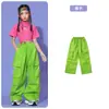 Trajes de Hip-Hop y Street Dance para Niños Ropa de Moda Disfraces de Jazz para Niñas Serie de Colores Dopamina Crop Top Ropa de Baile