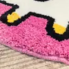 Alfombra Decorativa Resistente a Manchas Linda para Sofá Transfronteriza, Alfombrilla de Terciopelo para Mesita de Noche, Almohadilla Suave Refrescante para Dormitorio, Alfombra de Terciopelo de Comercio Exterior