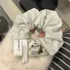 Laço Nó de Gravata Círculo de Cabelo Intestino Grosso Feminino Bonito Doce Elástico Alto Amarrador de Cabelo Faixa de Cabelo Corda de Cabelo Avançado Primavera e Verão Corda de Cabelo Acessório de Cabeça