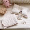 Manta de siesta de algodón con borde ondulado y estampado de gasa de Corea del Sur, suave y pegajosa, con dibujos animados bonitos, ligera y de lujo.