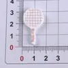 Rackets de Tenis Color Caramelo Simulados Accesorios de Resina para Bádminton Pegamento de Crema para Manualidades Funda para Teléfono Móvil Material para Pasadores de Pelo Joyería