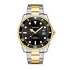 Relógio Masculino OCHSTIN Augusten 7019A Esportivo Mostrador Grande Entre Dourado Calendário Quartzo Pulseira de Aço Cor Contrastante