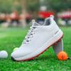 Nuevos Zapatos de Golf para Hombre de Otoño e Invierno Cuadros Transpirables Casuales Antideslizantes Resistentes a la Abrasión Zapatos para Clavos Rotos de Exterior