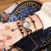 Pulsera para Mujer Estilo Estudiante Coreano Simple y a la Moda ulzzang Estilo Mori Artístico Pequeño Fresco y Lindo Combinable Reloj de Pulsera para Mujer
