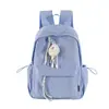 Mochila Casual Versátil Xadrez Fresco Estilo Japonês para Meninas, Estudantes Universitários, Bolsa Simples de Duas Alças para Estudantes do Ensino Médio, Mochila de Grande Capacidade