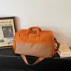 Bolsa de Viaje Corta Distancia de Color Contrastante para Mujer, Bolsa de Natación y Fitness de Gran Capacidad, Bolsa de Yoga con Separación Seco/Húmedo, Bolsa de Equipaje para Estudiantes