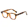 Gafas Retro Anti-Luz Azul con Montura Gruesa Cuadrada, Pines Metálicos Personalizados, Bordes Gruesos para Hombres y Mujeres, Estilo Artístico