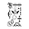 Nuevas pegatinas de tatuajes de purpurina creativas de bricolaje transfronterizas de Amazon para niños y adultos, Y2K Navidad Halloween