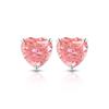 Brincos de Tarraxa Flor de Gelo Coloridos com Pedras Preciosas e Brilhantes de Diamante de Alto Quilate Padparadscha para Dropshipping
