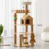 Post de Rascado para Gatos de MDF Douyin Xiaohongshu, Rascador para Gatos de Sisal Transfronterizo, Cama para Gatos con Descuento, Estructura de Escalada Grande para Gatos