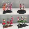 Decoración de Plato de Sashimi, Guarnición de Plato Frío para Catering de Hotel, Decoraciones de Flores y Hierbas de Plástico para Platos, Adornos Pequeños, Flor de Ciruelo de Invierno