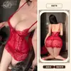 Laranja Amizade Lingerie Sexy Renda Transparente Não Tirar Puro Desejo Camisola Sexy Uniforme Tentação Conjunto de Role-Playing