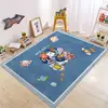 Tapete de Chão de Flanela com Padrão de Jogo de Amarelinha Tema Universo Transfronteiriço para Sala de Estar, Quarto, Sofá, Decoração de Casa