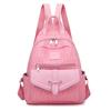 Mochila para Mujer 2021 Nueva Moda Coreana Mochila de Lona Simple Mochila Escolar para Estudiante Universitario Mochila Pequeña para Mujer Tendencia Doble