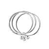 Pulsera de Vida Eterna para Mujer, Pulsera de Anillo Cerrado con Campana Grabada Sólida, Regalo para Novia, Estilo Campana