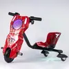 Go-Kart Eléctrico Multifuncional Transfronterizo para Niños, Coche de Derrape Cuadrado, Vehículo Inteligente de Equilibrio de Tres Ruedas 360°