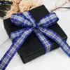 Cinta de Cuadros Teñida en Hilo Adorno de Corona Hecho a Mano DIY Lazo Decoración de Pasteles de Repostería Envoltura de Regalos para Fiestas Cinta de Tela