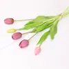 Tulipanes Artificiales Hidratantes de Tacto Realista, Flores Falsas de Alta Gama, Arreglos Florales de Mesa, Accesorios para Fotografía de Sala de Estar, Ramos Artificiales