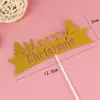 Adorno para Pastel de Cumpleaños con Tarjeta de Brillo "Feliz Cumpleaños", Decoración para Pastel Empaquetada Individualmente