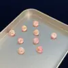 Zirconia de corte especial tipo rueda de la fortuna de 6 mm con baño de color degradado, diamante suelto, mismo estilo que se ve en las transmisiones en vivo, accesorios para decoración de uñas, pendientes de botón y adornos de diamante