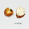 Pedrería de Cristal Dongzhou, Pedrería Triangular de Colores Cosida a Mano con Base Plana, Hebilla Plana de Cristal K9 para Ropa DIY, Accesorios para Vestidos de Boda