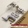 Dobradiça de Aço Inoxidável Amortecedor de Amortecimento Dobradiça de Avião Dobradiça Hidráulica para Porta de Armário Dobradiça Iluminação Ferragens Acessórios para Móveis