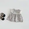 Ropa de Bebé, Ropa de Verano, Traje Estilo Coreano para Niña Bebé, Camisa de Muñeca de Verano para Bebé, Conjunto de Dos Piezas, Estilo Delgado, Top para Uso al Aire Libre