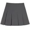 Falda corta plisada, falda de longitud media, estilo primavera, otoño, invierno para mujer, nueva moda 2026, adelgazante, de cintura alta, falda de paraguas abullonada línea A negra