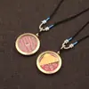 Colgante de moneda Shangui hecho de plata tibetana, colgante de moneda de cinabrio estilo chino vintage, accesorio de collar de hebilla de paz retro